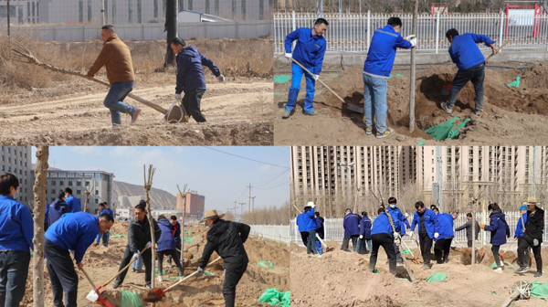 迎春“植”綠，共“樹”美麗家園——隴神戎發(fā)組織開展植樹活動(dòng)